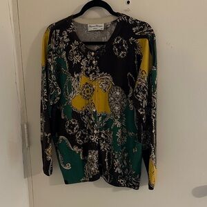 Gianna Pezziga (Made in Italy)Women's Multicolor Patterned Cardigan.